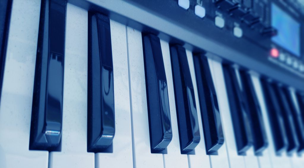 Synthesizer Tastatur für die Webseite soundetcetera